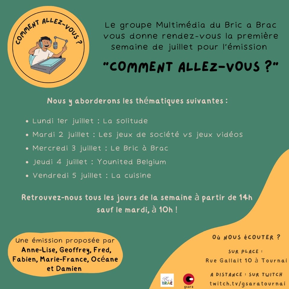 Flyer Comment allez-vous Flyer Comment allez-vous
